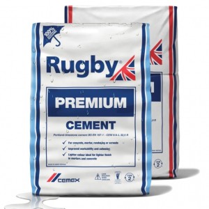 Rugby Premium Cement 25kg In Plastic Bag