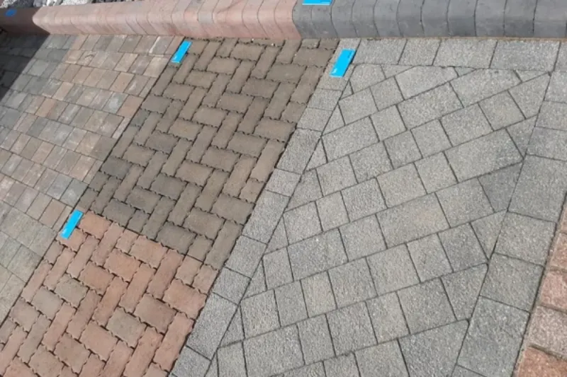 Block paving samples