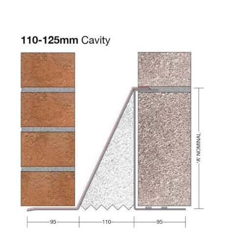 Picture of HD110-4200 mm Heavy Duty Cavity Wall Lintel Heavy Duty Cavity Wall Lintel - 100mm Inner leaf/100mm Outer Leaf Heavy Duty Cavity Wall Lintel - 100mm Inner leaf/100mm Outer Leaf