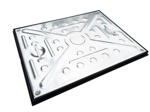 Picture of 600 x 450mm 5 Tonne, Sealed & Locking 4 Screw, Poly Frame