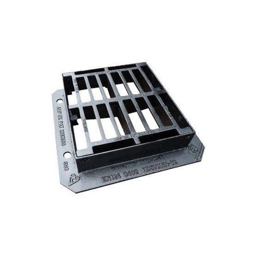 Picture of 440 x 400mm, Straight bar, G & F EJ Ultra D400 Gully Grating & Frame (1)