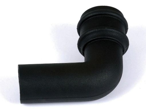 Picture of Cascade Round 68mm Downpipe 92 1/2 deg Spigot Bend Black 