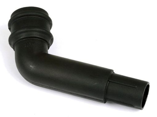 Picture of Cascade Round 68mm Downpipe 112 1/2 deg Spigot Bend Black 