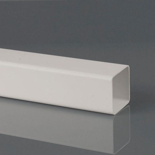 Picture of Brett Martin Rainwater 65mm Square Downpipe 5.5m P/E Downpipe Arctic White