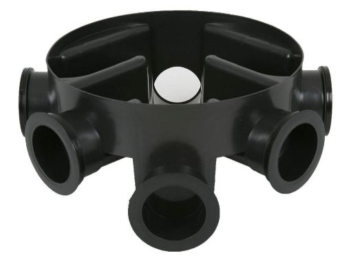 Picture of 450mm Dia. Chamber Base (225mm Invert) (Inc. 3 Socket Plugs) 110mm 