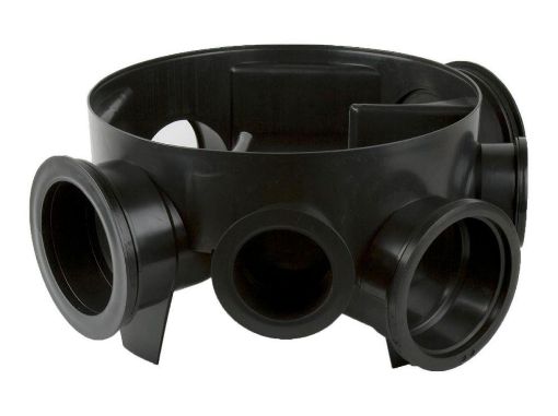 Picture of 450mm Dia. Chamber Base (225mm Invert) (Inc. 3 Socket Plugs) 160mm 