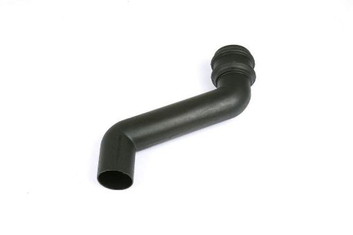 Picture of Cascade Round 105mm Downpipe 230mm Offset Black 