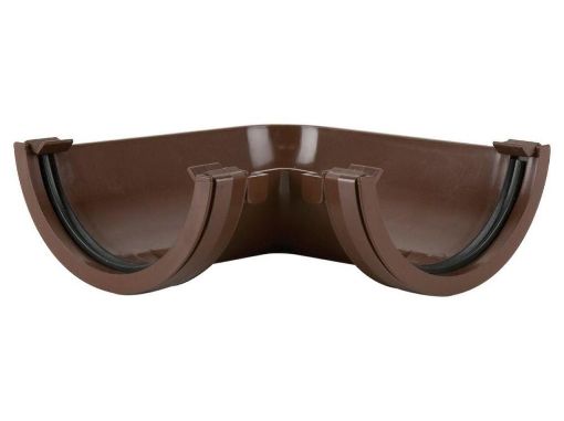 Picture of Rainwater 112mm Roundstyle 90 deg Gutter Angle Brown 