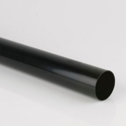 Picture of Rainwater 68mm Round Downpipe 5.5m P/E Downpipe Black 
