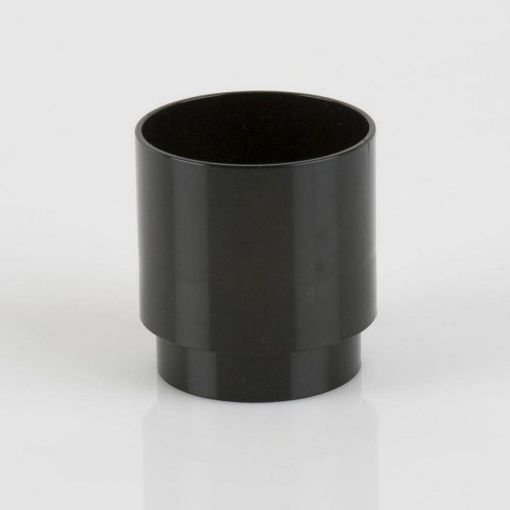 Picture of Rainwater 68mm Round Downpipe Downpipe Connector Black 