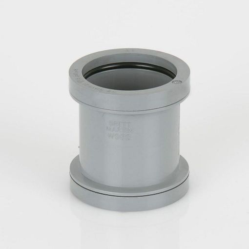 Picture of 32mm Push-Fit Waste Polypropylene Straight Connector Grey 