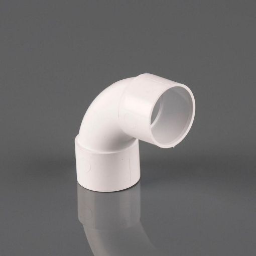 Picture of 32mm Solvent Waste 92 1/2 deg Solvent Swept Bend White Polar 