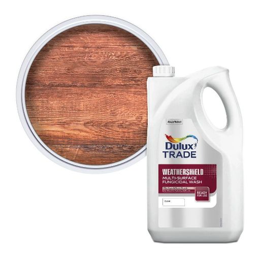 Picture of Dulux Trade Weathershield Multi-Surface Fungicidal Wash 5L