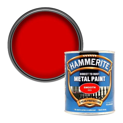 Picture of HM METAL PAINT SMOOTH RED 750ML