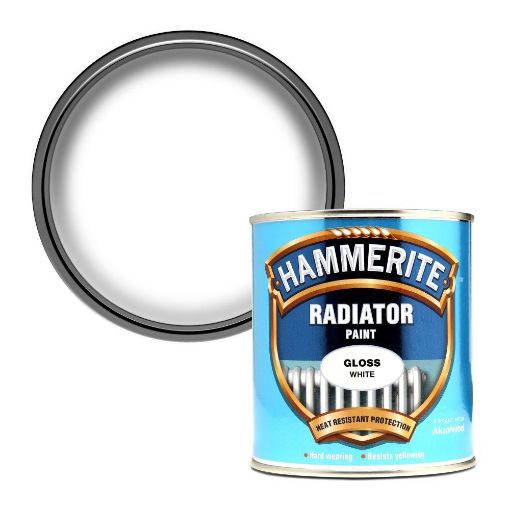 Picture of Hammerite Radiator Enamel Gloss White 500ml