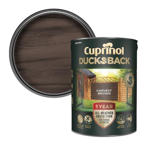 Picture of CUPRINOL CX 5 YEAR DUCKSBACK HARVEST BROWN 5L