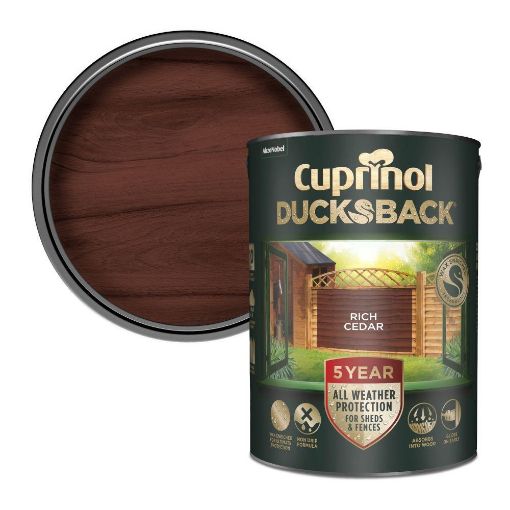 Picture of CUPRINOL CX 5 YEAR DUCKSBACK RICH CEDAR 5L