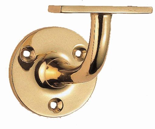 Picture of HANDRAIL BRACKET - (HEAVYWEIGHT) POLISHED BRASS