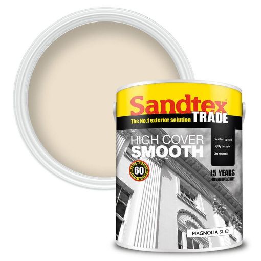 Picture of SANDTEX HIGHCOVER SMOOTH MASONRY MAGNOLIA 5L