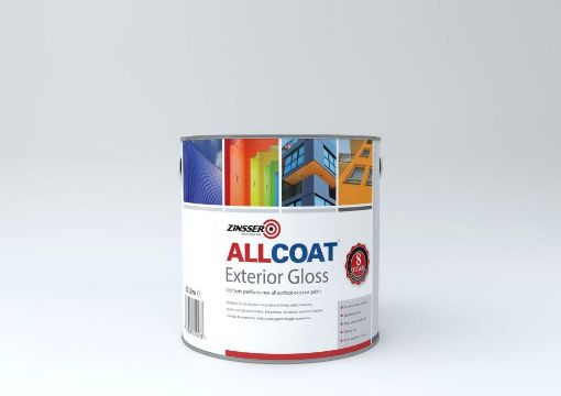 Picture of Zinsser AllCoat Exterior WB Gloss Black 2.5lt 