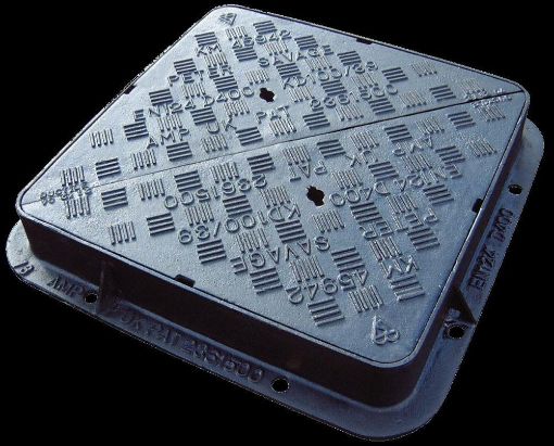 Picture of 600 x 600 x 100mm Ductile iron, Double Triangular, C & F D400 (29)