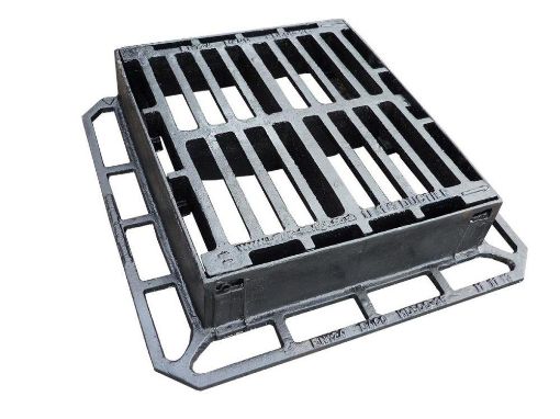 Picture of 440 x 380mm, Straight Bar, G & F D400 Gully Grating & Frame (28)