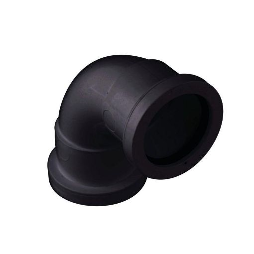 Picture of 32mm Push-Fit Waste Polypropylene 92 1/2 deg Swept Bend Black 