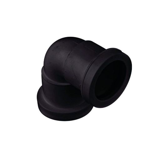 Picture of 32mm Push-Fit Waste Polypropylene 90 deg Knuckle Bend Black 
