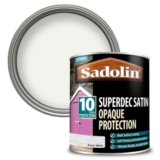 Picture of Sadolin Superdec Super White 1L