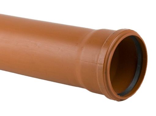 Picture of 160mm x 6m Single Socket Pipe 