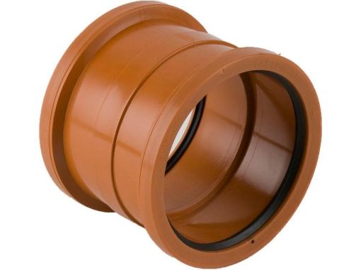 Picture of 110mm Double Socket PVC (BS) Coupler 