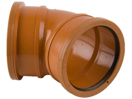 Picture of 110mm x 45 deg Double Socket Bend 