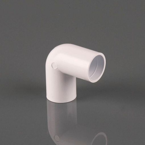 Picture of 21.5mm Overflow 90 deg Knuckle Bend White Polar 