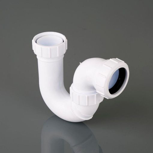 Picture of Brett Martin 40mm Traps Universal Oulet P Outlet Trap - 38mm Seal White