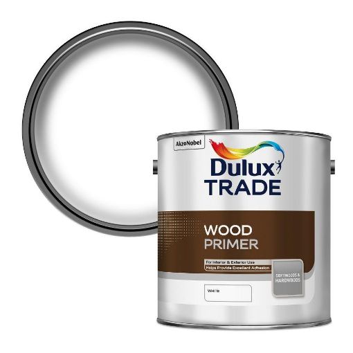 Picture of Dulux Trade Wood Primer White 2.5L