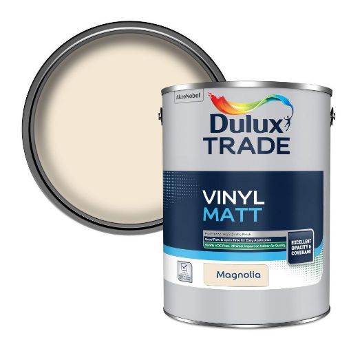 Picture of Dulux Trade Vinyl Matt Magnolia 5L