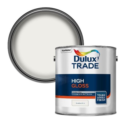Picture of Dulux Trade High Gloss Pure Brilliant White 2.5L