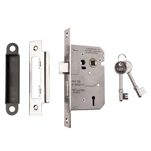 Picture of 3 LEVER CONTRACT MORTICE SASHLOCK - EASI T NICKEL PLATED 