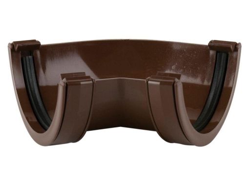Picture of Rainwater 112mm Roundstyle 135 deg Gutter Angle Brown 