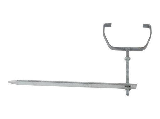 Picture of Rainwater 114mm Squarestyle Rise & Fall Bracket 310mm Drive In Spike Galvanised 