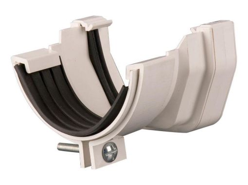 Picture of Rainwater 114mm Squarestyle To Half Round Gutter Adaptor Arctic White 