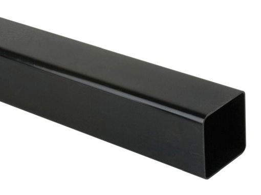 Picture of Rainwater 65mm Square Downpipe 4m P/E Downpipe Black 