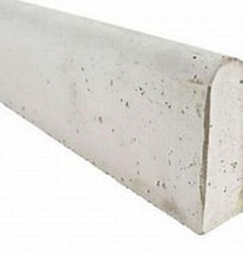 Picture of 150MMX50MMX914MM **ROUND** TOP EDGING LIGHT GREY