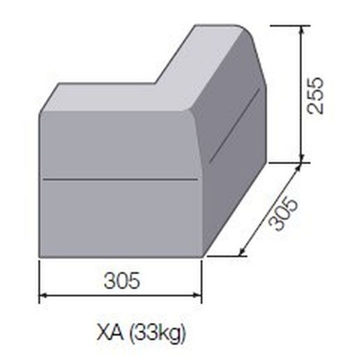 Picture of 255MMX125MM HB EXTERNAL ANGLE KERB