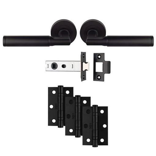 Picture of Carlisle Brass Belas Latch Pack - Ultimate Door Pack - Matt Black