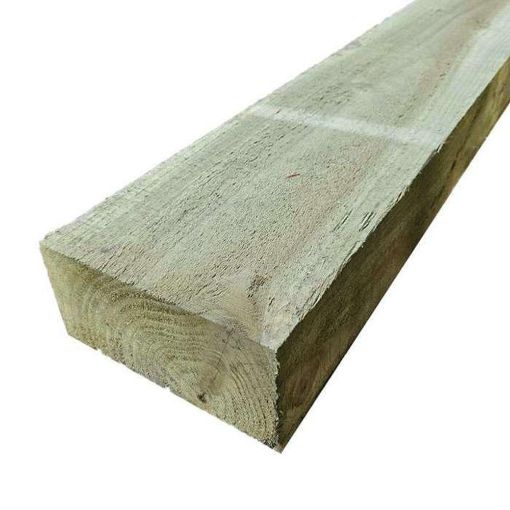 Picture of 95 X 195mm Green Treated Softwood Sleeper (90 x 190mm fin)