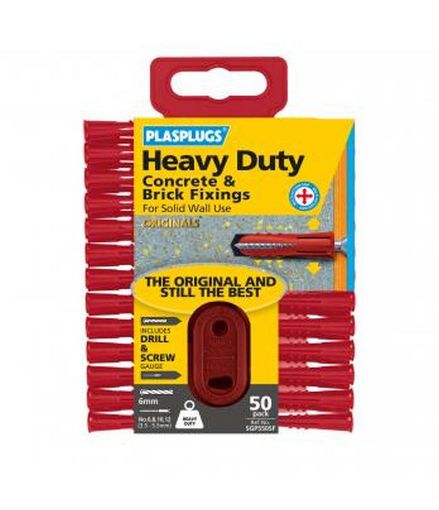 Picture of PLASPLUG 50 ORIGINALS GP Solid Wall plug Clip pk