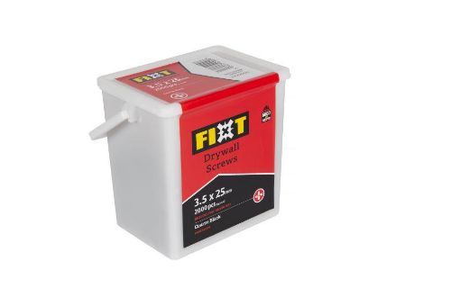 Picture of FIXT DRYWALL SCREWTUB 3.5 x 25mm COARSE BLACK (2000 pcs)