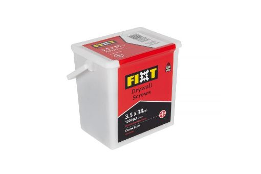 Picture of  FIXT DRYWALL SCREWTUB 3.5 x 38mm COARSE BLACK (1000 pcs)