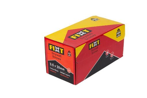 Picture of  FIXT DRYWALL SCREW 3.5 x 32mm COARSE BLACK (1000 pcs)